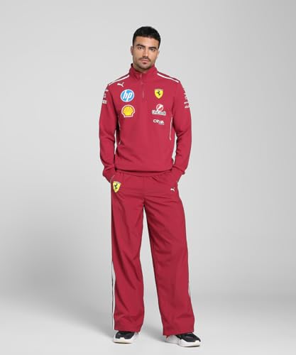 Suéter 1/2 Zip Ferrari F1 PUMA Rojo 2025 ideal para tus fines de semana de carreras 5