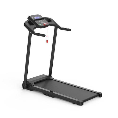 Image of Foldable Treadmill 2.5 HP Electric Folding Running Walking Machine for Home Gym, Compact Portable Small Mini Treadmills for Small Spaces, Max 265 LBS Capacity
