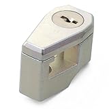 デイトナ(Daytona) バイク用 ヘルメットロック 汎用(φ22.2/25.4mmハンドル用) 鍵タイプ シルバー 75476