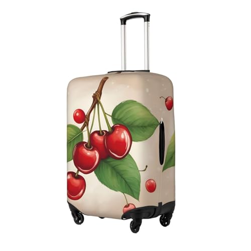 Lovely Sweet Red Cherry 1 Print Luggage Suitcase Cover Protector Luggage Washable Covers With Concealed Zipper2