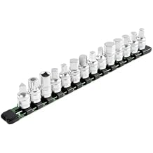 OEMTOOLS 25374 Drain Plug Socket Set, Remove Oil Drain Plugs, Transfer Cases, Differential Housing Drains, More, Includes a Full Suite of Hex and Square Metric Sockets