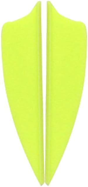 AMEYXGS 100pcs Arrows Vanes 1.75/2/2.5/3Inch Arrow Feather Parabola Shape DIY Feathers Fletches for Archery Arrow Accessories Target Shooting Outdoor Hunting