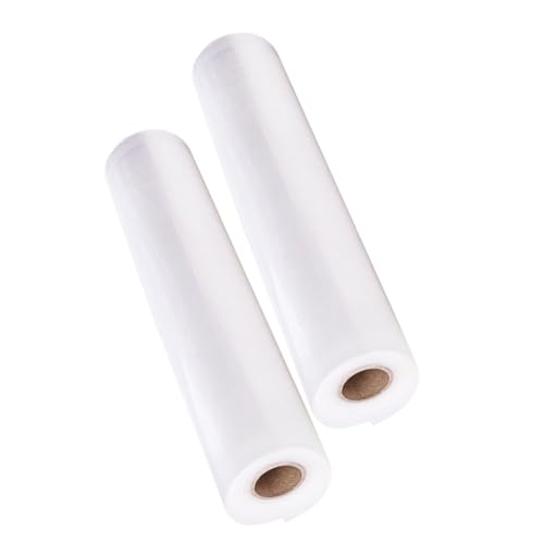 KOMBIUDA Essential Kitchen Tool 2 Pack Food Preservation Bags Vacuum Sealer Roll 28x500cm Food Storage Container Disposal Bags