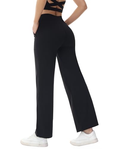 Pantalon large pour femme avec cordon romansong et poches pratiques