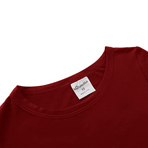 Noomelfish Girls Long Sleeve Maxi Dress Solid Color Casual Long Dresses with Pockets (4-12 Years)3