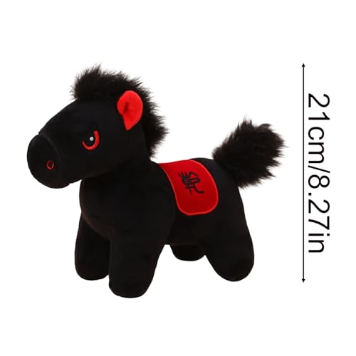 Cheval en peluche de collection aux finitions soignées