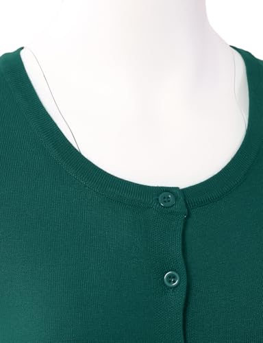 Image of Allsense Women's Long-Sleeve Crewneck Cardigan | Classic Button Down Sweater, Soft Fine Knit, Lightweight