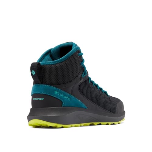 Columbia Columbia Women's Trailstorm Mid Waterproof Hiking Shoe, Black Deep Wave, 4