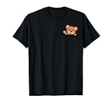 Photo Gallery carino teddy bear pocket uomo donna bear lover maglietta Photo Gallery carino teddy bear pocket uomo donna bear lover maglietta