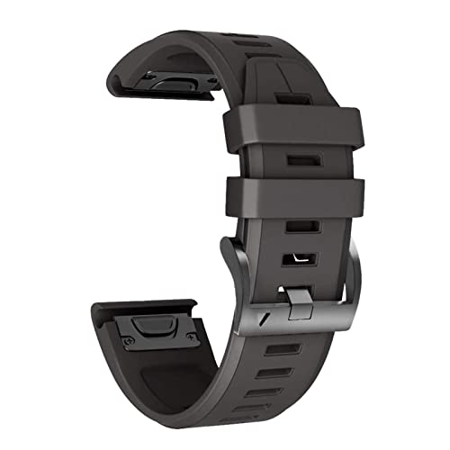 Correa de silicona de 26 mm para Garmin Fenix 6X pulsera de repuesto facil ajuste