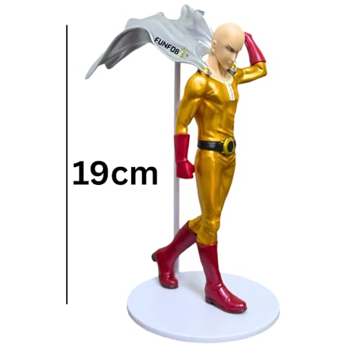 Image of FUNFOB One Punch Man Saitama Action Figure Height -19cmCollectible PVC Multicolour | One Punch -Man