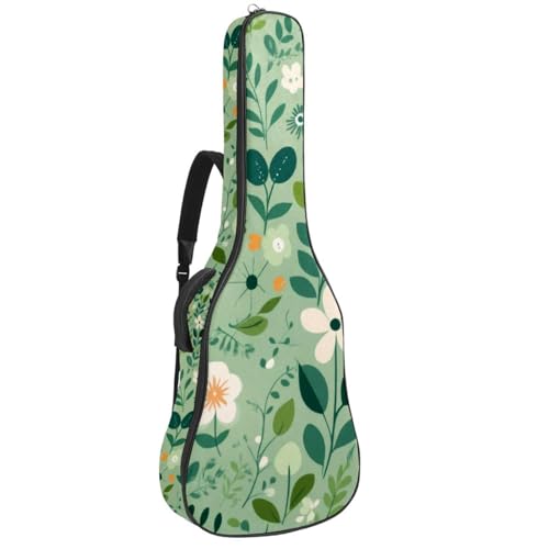 Sac pour guitare acoustique 40 41 42 pouces housse imperméable à poches motif floral