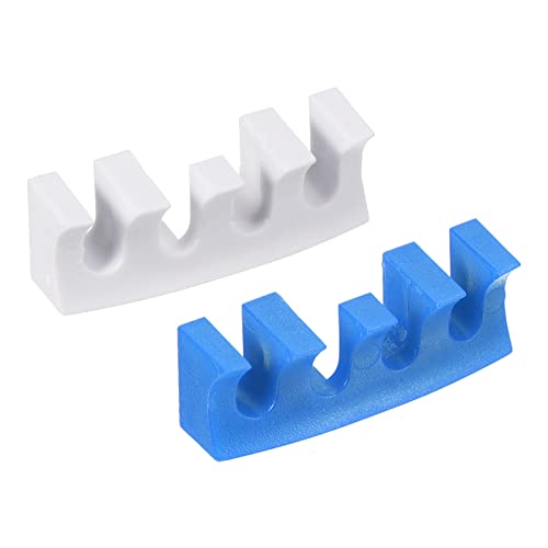 Patikil Badminton Stringing Racquet Load Spreader, 2 Pack Embedded Racket High Pounds Load Adapter Protector Stringing Machine Tool, Blue/White #TOP6