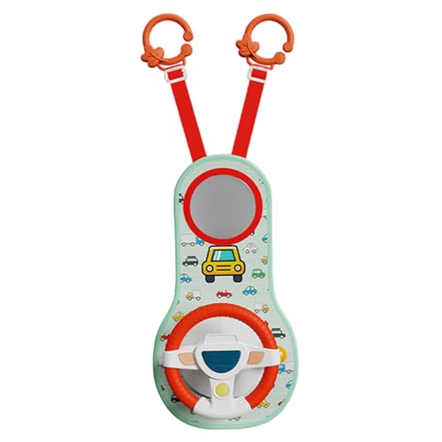 Jouet de volant pour bébé avec miroir et musique pour siège auto