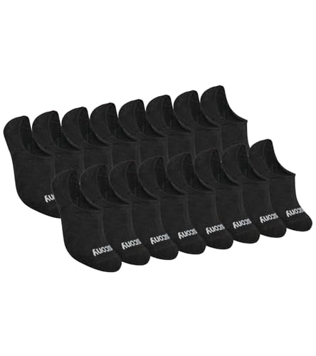 Image of Saucony Women's No Show Cushioned Invisible Liner Socks (8, 16 Pairs)