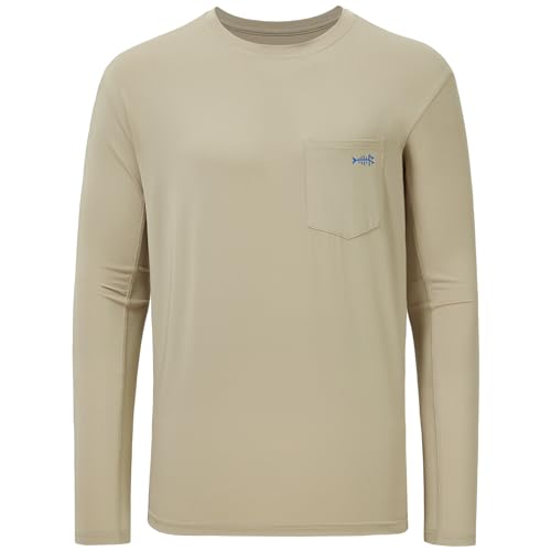 Image of BASSDASH Men's UPF 50+ Performance Long Sleeve T-Shirt UV Sun Protection Fishing Hiking Sports Shirts