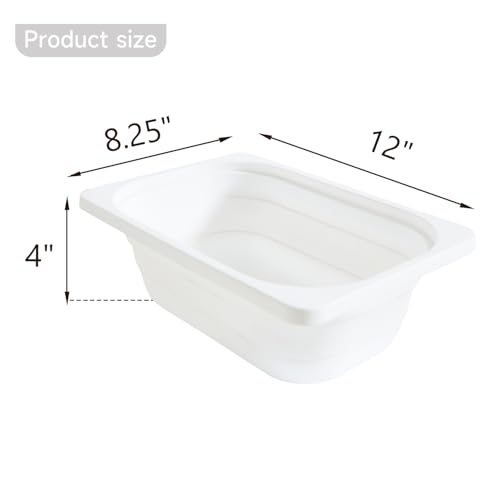 Cubo de Almacenamiento Plegable, Lavabo Plegable Plato Bañera Fregadero, Espacio Grande Gris - Imagen 21 de 29