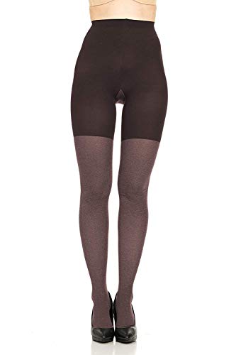 Star Power by SPANX Center-Stage Heathered Shaping Tights 2215 - (Heathered Java/A)