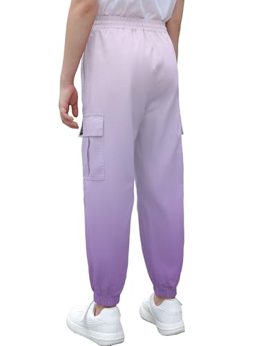 Image of Cromoncent Girls & Womens Camo Print Cargo Pants Outdoor Lightweight Jogger Baggy Pants, 6 Years - XX-Large