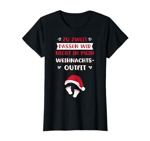 Weihnachtsoutfit schwanger für Schwangere T-Shirt