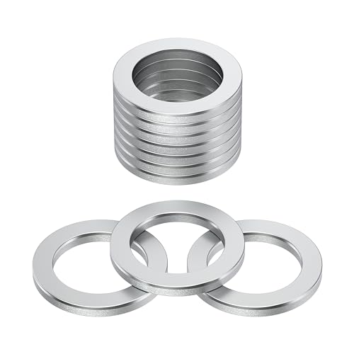 Image of Aluminium Oil Drain Plug Gaskets - 14mm Crush Washer for Leak Proof Sealing - Durable and Reliable Oil Plug Washer - Compatible with Hyundai & Kia Part# 21513-23001 (Pack of 10)