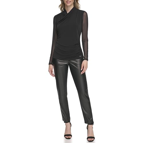 Image of Calvin Klein Women's Wrap Knit Long Sleeve