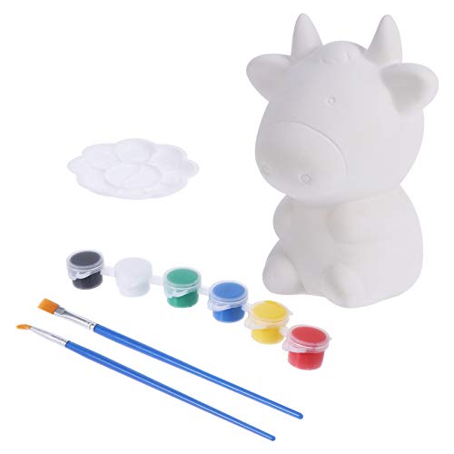 STOBOK Pintar O Seu Próprio Banco Piggy Caixa de Dinheiro Com O Jogo Da Pintura Animal Decorar O Seu