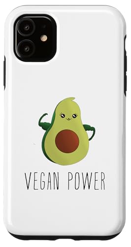 Carcasa para iPhone 11 Aguacate Vegano Vegan Power