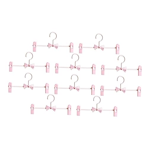 PRETYZOOM 10Pcs Adjustable Jeans Hangers with Skid Clips Versatile Home Accessory for Pants Skirts and Clothing Storage Reliable Stretchable Design for All Seasons