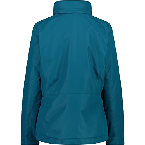CMP Damen Zip Hoodie Jacke, deep Lake, 38