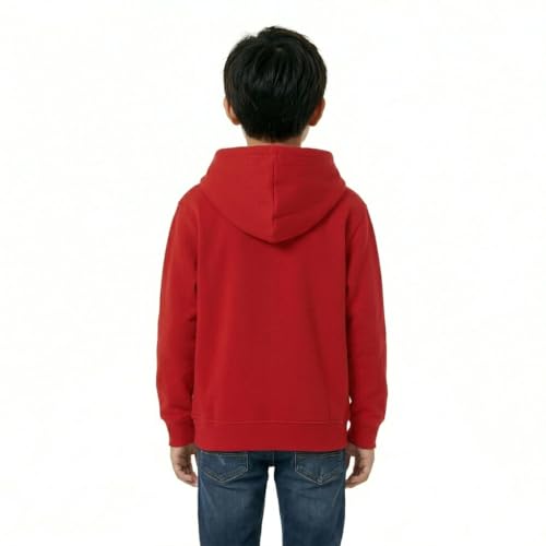 Image of HOODLIFE Kids Zip-Up Hoodie Sweatshirt for Boy Soft Cotton Blend Hooded Jacket with Pockets, Comfortable Everyday Wear for Kids