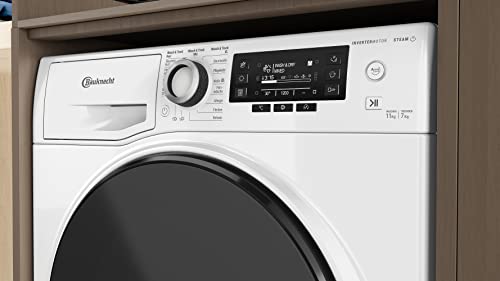 Bauknecht WATK Sense 117S 52 N Waschtrockner / 11/7 kg Waschen/Trocknen / Active Care Wash & Dry Technologie /Flecken 20° / Dampf- / Wolle-Programm / Nachlegefunktion / Dynamic Inverter-Motor – Bild 6