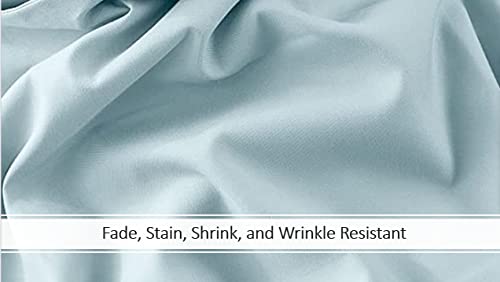 G&S,Luxury 1800 Bed Sheets & Pillowcases-Extra Soft Cooling Bed Sheets, Extra Soft And Hypoallergenic-Deep Pocket Up To 16 Inches Mattress-Wrinkle, Fade, Shrink And Stain Resistant (Misty Blue, Queen) #TOP3