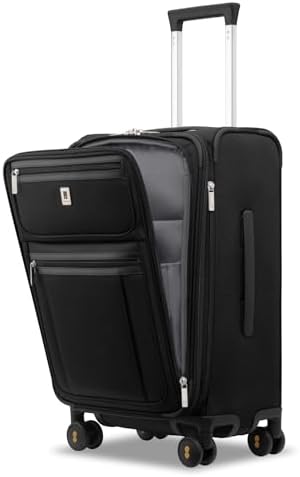 LEVEL8 Carry On Luggage Airline Approved with Compartment, Softsi...