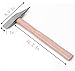 17.6 OZ Forged Steel Welding Hammer, 13.1 Inch Two Head with Wooden Handle for Crushing and Welding (big)
