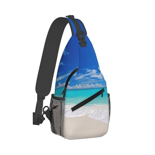 Mochila tipo bandolera cruzada para hombre negra miniatura 2
