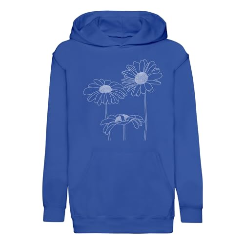 Sweat à capuche enfant fleurs nature idée cadeau anniversaire pour petit passionné de botanique