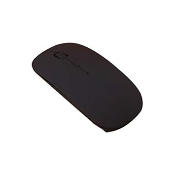DM01 Wireless Mouse, Bluetooth 5.1 Single Mode 1600DPI Mute Button Gaming Mouse for PC Laptop Computer (Black)