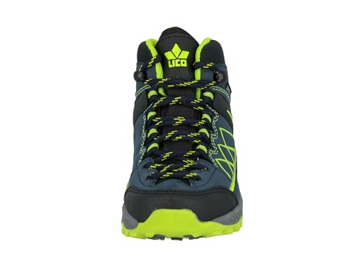 Lico Jungen Griffin High Cross-Laufschuh, Marine Schwarz Lemon, 31 EU