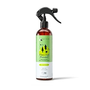 kin+kind Plant-Based Flea & Tick Spray for Dogs and Cats with Lemongrass – Essential for Flea & Tick Treatment – Flea…