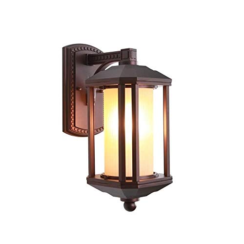 Lumière murale pour porche et balcon en verre luminaire de villa