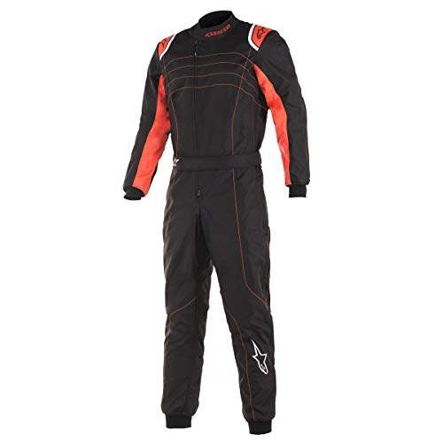 Alpinestars KMX-9 V2 SUIT BLACK RED FLUO 58