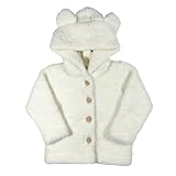 Casaco Teddy Dupla Face Infantil Carneirinho Infantil Bebê Peluciado Quentinho Inverno (BR, Numérico, 1, Regular, Padrão, Off White 39)