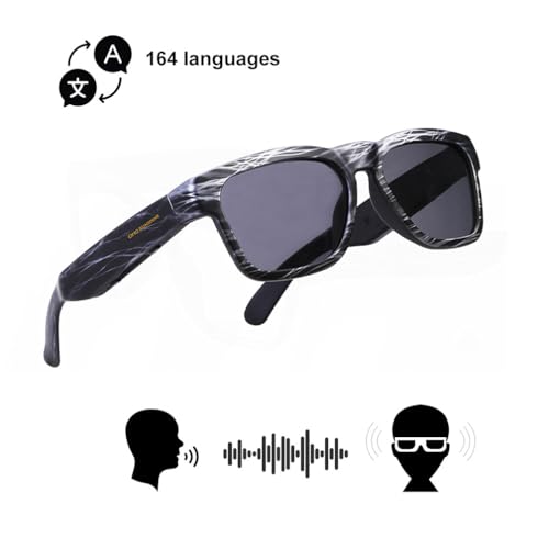 OhO sunshine OhOサンシャインAI翻訳スマートグラス AI 99 silver frame+photochromic lens の商品画像 1