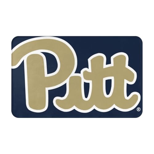 滑り止め、洗濯可能、吸水性と耐久性に フロアマット。家庭、オフィス、商業スペースでの屋内外での使用に適しています(Paw University Of Pittsburgh Pitt Script Panther)。