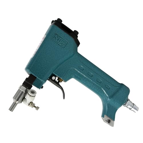 Veyjyd Air Suction Pneumatic Pin Nailer, Anti-Misfire Air Powered Nail Gun with 100Pcs Micro Pins, Auto Suction Nozzle Tool for Upholstery, Leather Working, Furniture Repair