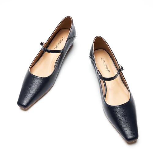 Image of C.Paravano Women's Pumps | Mary Jane Flats | Low Heel Dress Shoes | Convertible Heel Shoes