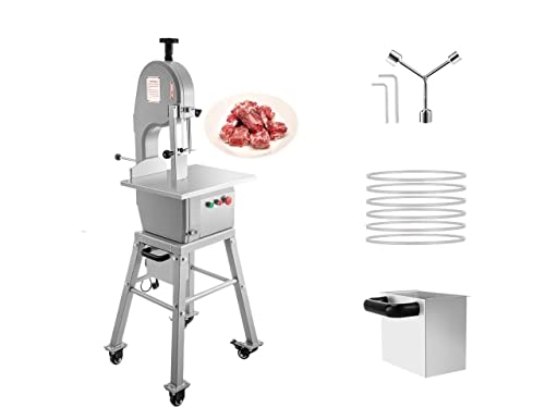 Máquina eléctrica for cortar carne y huesos, cortadora de cocina, picadora de acero inoxidable de grado alimenticio, comercial de supermercado ampliamente utilizada De larga duración ( Color : 850W St