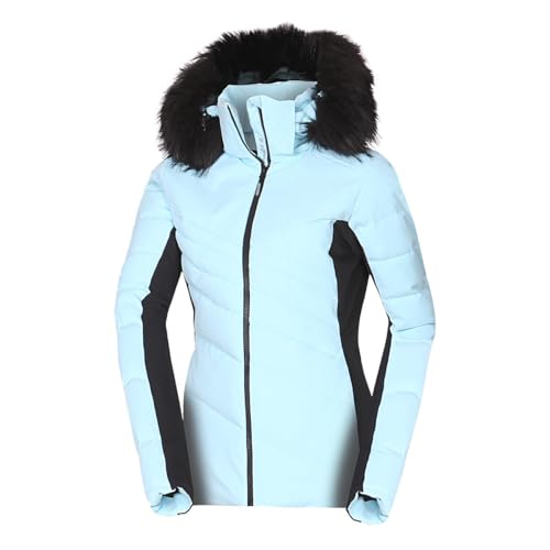 Veste isolante de ski Kellie avec fourrure : le style tendance de l'hiver