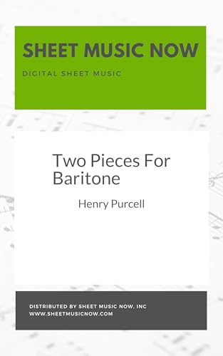Two Pieces For Baritone (English Edition)